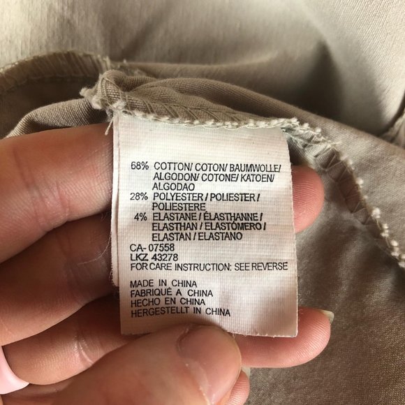 Mexx Beige Button Front Long Sleeve Jacket Sz 12 - Picture 10 of 11